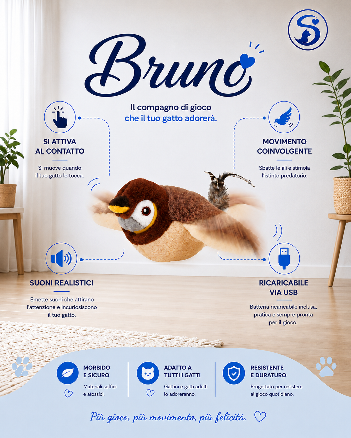 BRUNO – Il gioco interattivo per gatti