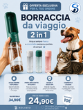 Borraccia portatile con porta crocchette